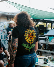 Blue Summer Sunflower Tee Shirt